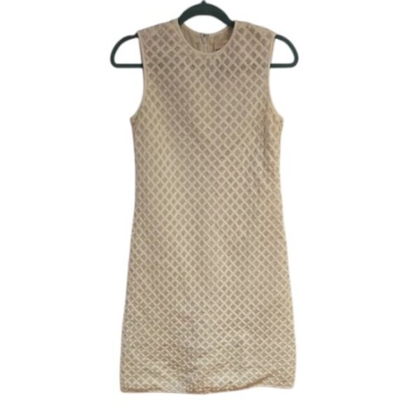 Tory Burch cream sleeveless shift dress size US 6 - Picture 1 of 5